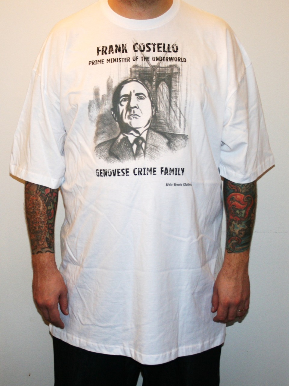 PALE HORSE ORIGINALS: Frank Costello Tall tee (white)