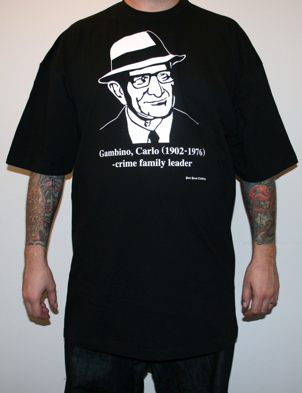 PALE HORSE ORIGINALS: Carlo Gambino Tall tee (black)