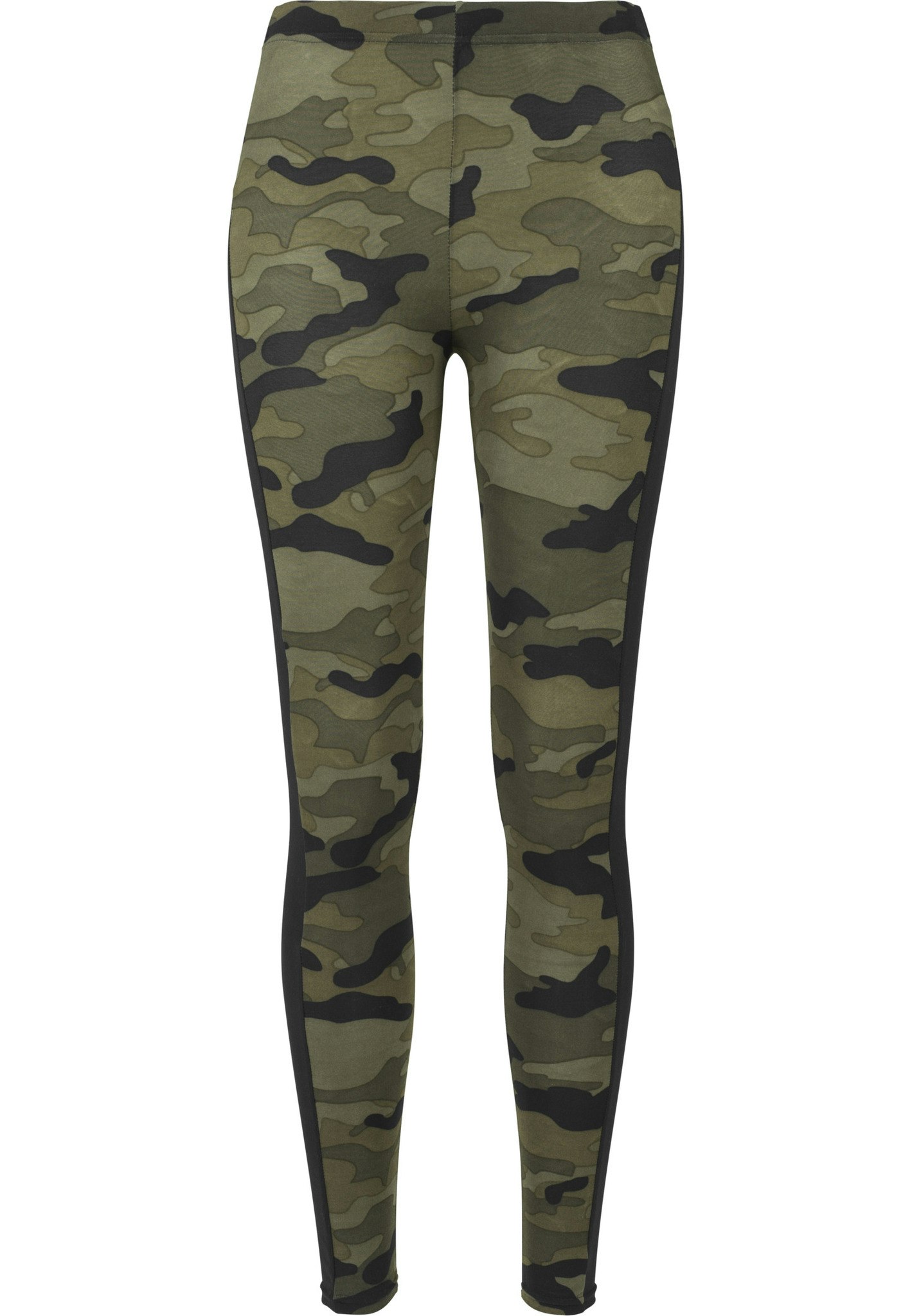 URBAN CLASSICS: Camo Stripe Leggings (wood camo/black)