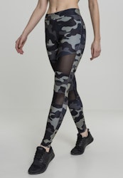 URBAN CLASSICS: Camo Tech Mesh Leggings (dark camo/black)