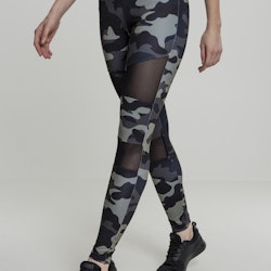 URBAN CLASSICS: Camo Tech Mesh Leggings (dark camo/black)