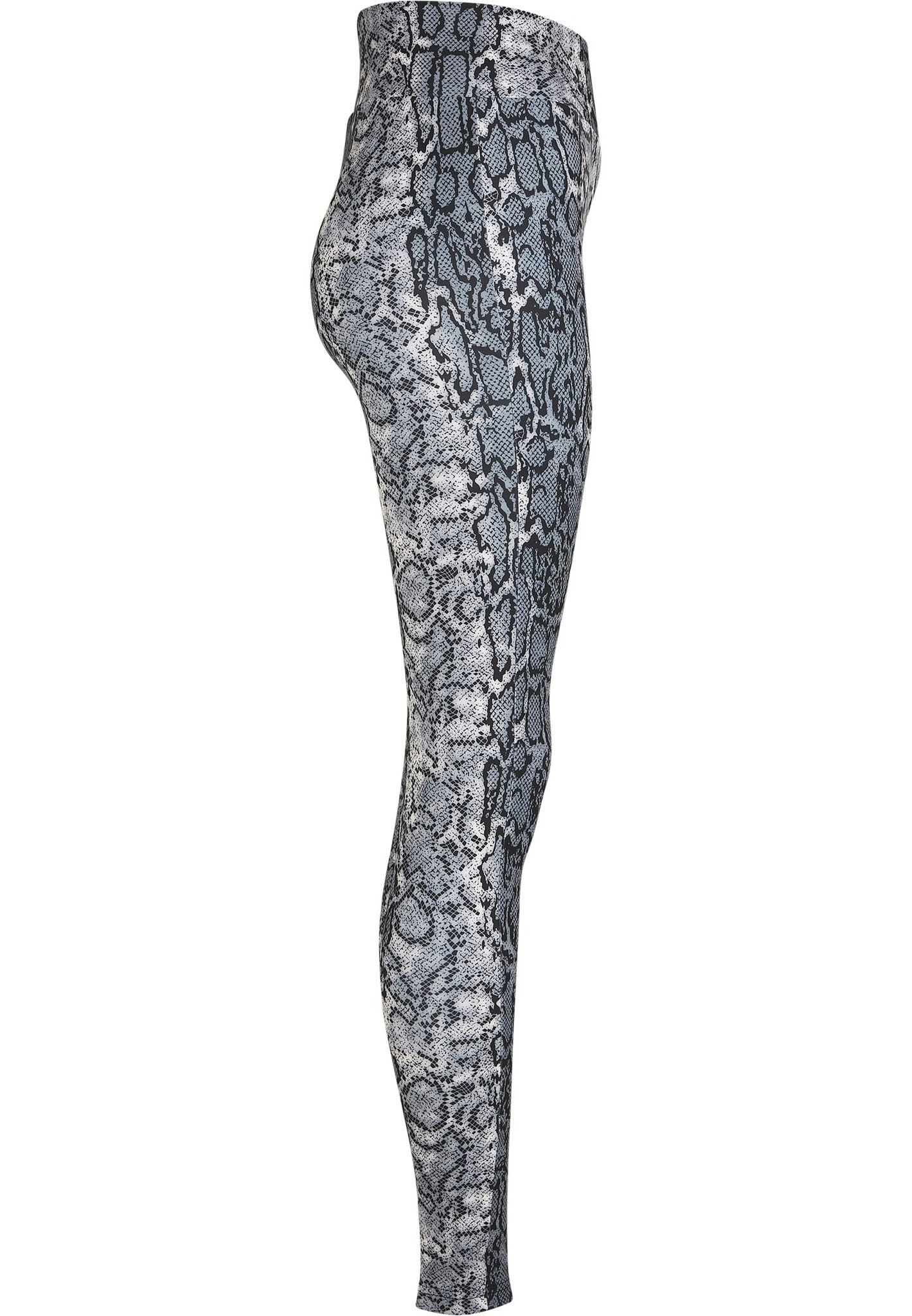 URBAN CLASSICS: Ladies AOP High Waist Leggings (grey snake)