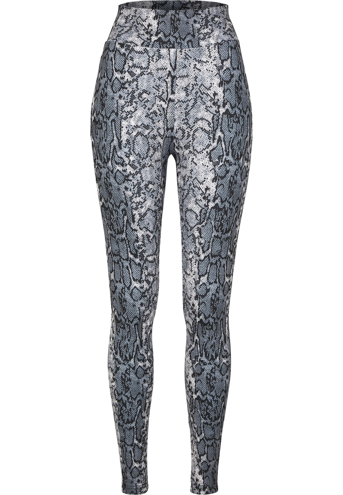 URBAN CLASSICS: Ladies AOP High Waist Leggings (grey snake)