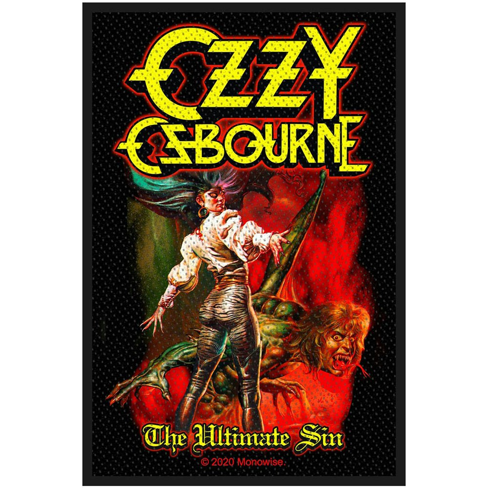 OZZY OSBOURNE: The Ultimate Sin Standard Patch (tygmärke)