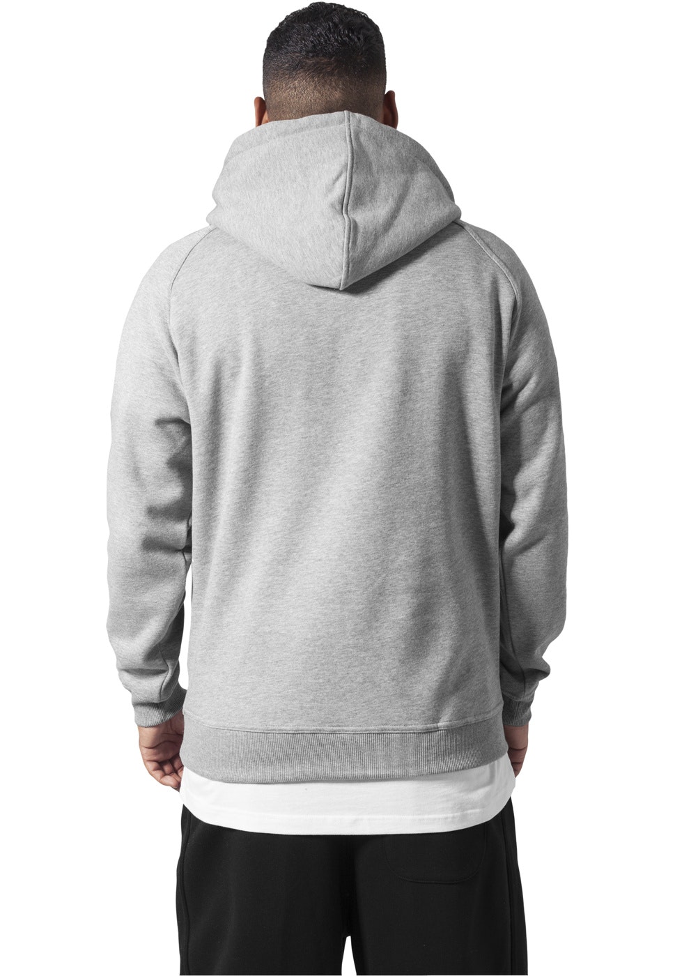 URBAN CLASSICS: Blank Hoody urban fit (grey)