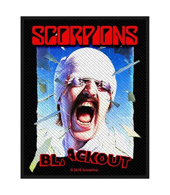 SCORPIONS: Blackout Standard Patch (tygmärke)