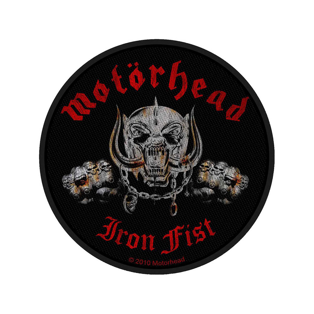 MOTÖRHEAD: Iron Fist/Skull Standard Patch (tygmärke)