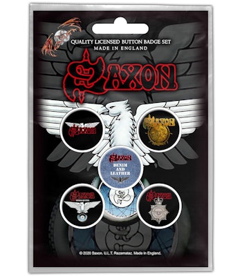 SAXON: Wheels Of Steel Button Badge Pack