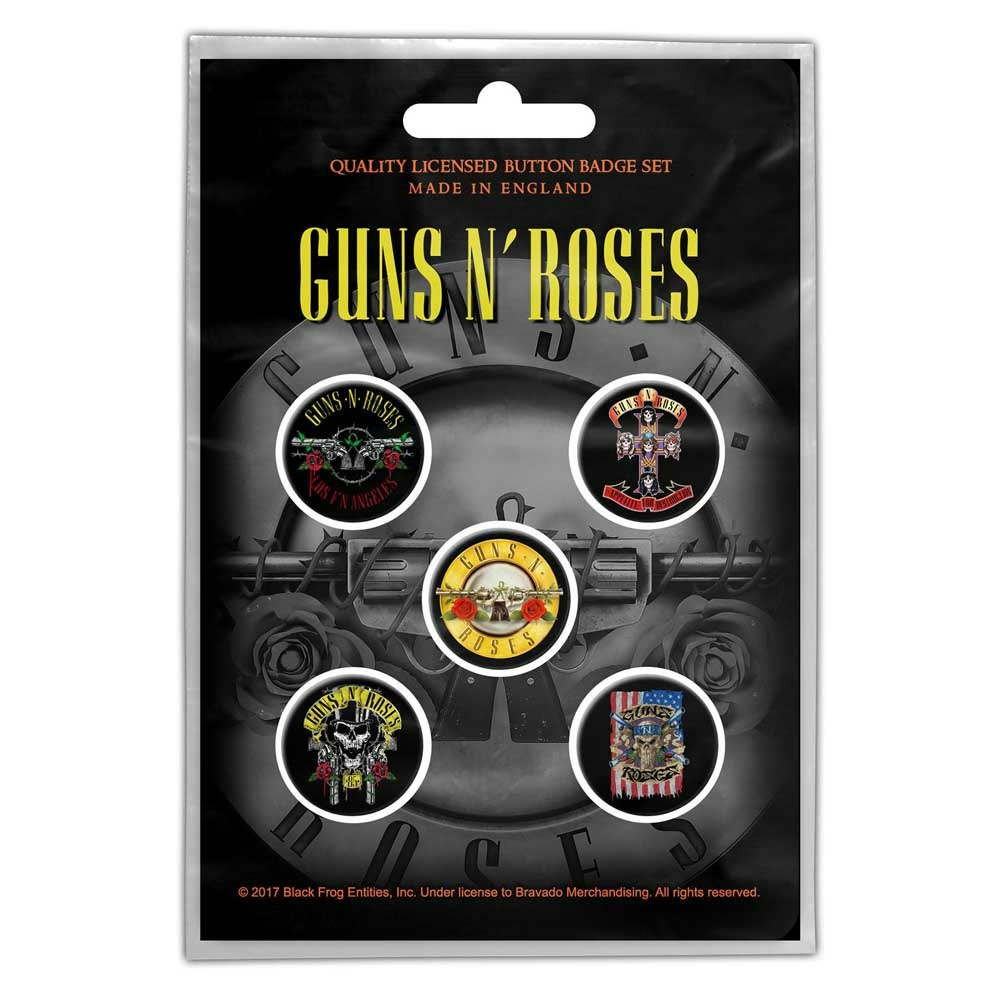 GUNS N´ROSES: Bullet Logo Button Badge Pack