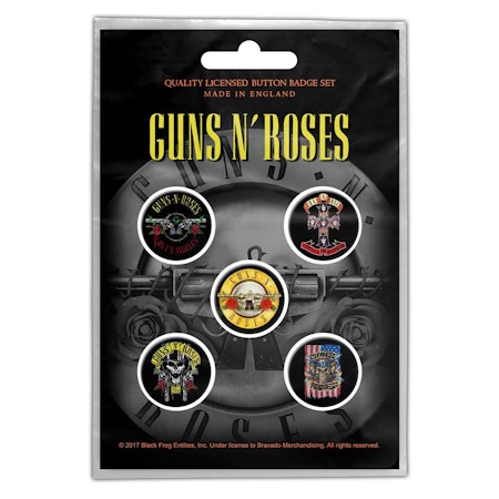 GUNS N´ROSES: Bullet Logo Button Badge Pack