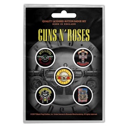 GUNS N´ROSES: Bullet Logo Button Badge Pack