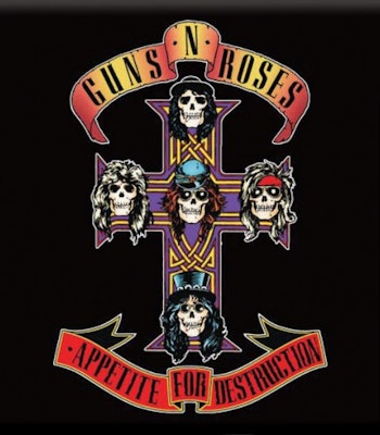 GUNS N' ROSES: Appetite fridge magnet (kylskåpsmagnet)