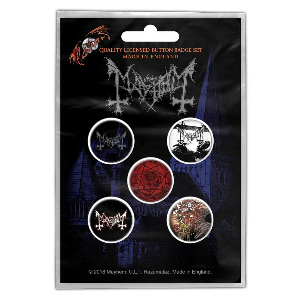 MAYHEM: De Mysteriis Dom Sathanas Button Badge Pack