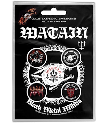 WATAIN: Black Metal Militia Button Badge Pack