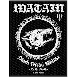 WATAIN: Black Metal Militia Standard Patch (tygmärke)