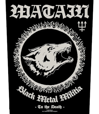 WATAIN: Black Metal Militia Back Patch (ryggmärke)