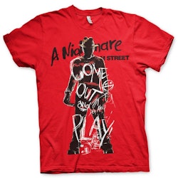 A NIGHTMARE ON ELM STREET: Come Out And Play T-Shirt (Red)