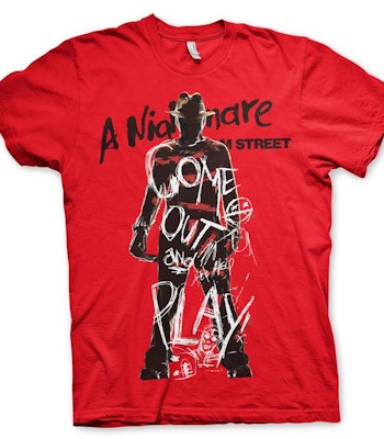 A NIGHTMARE ON ELM STREET: Come Out And Play T-Shirt (Red)