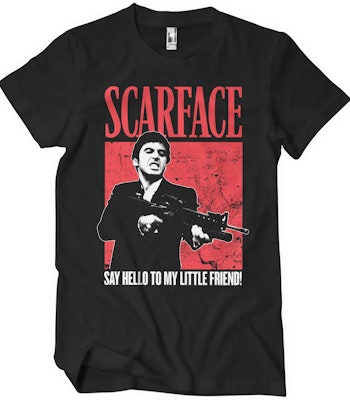 SCARFACE: Say Hello To My Little Friend T-Shirt (Black)