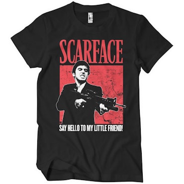 SCARFACE: Say Hello To My Little Friend T-Shirt (Black)