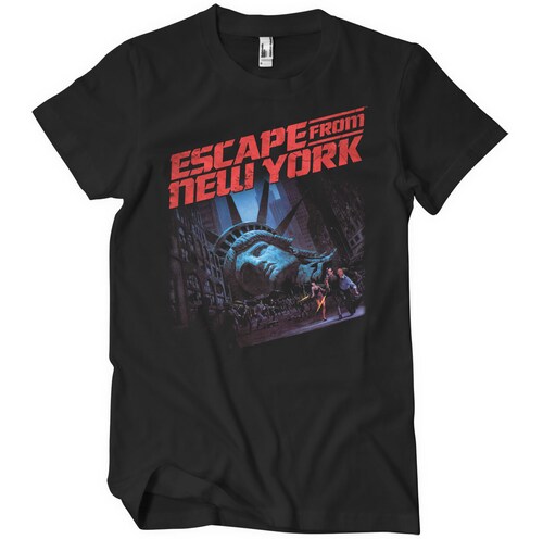 ESCAPE FROM NEW YORK: Poster T-Shirt (Black)