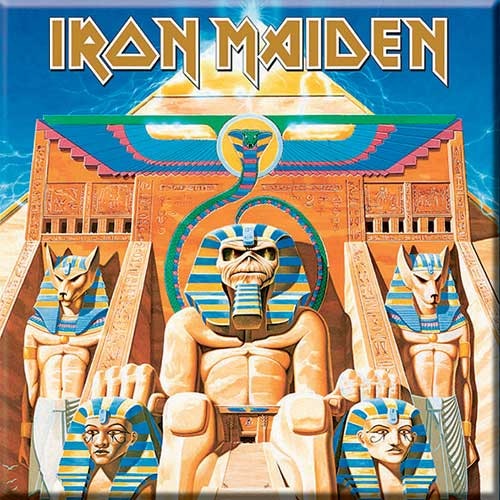 IRON MAIDEN: Powerslave fridge magnet (kylskåpsmagnet)