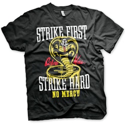 COBRA KAI: Strike First, Strike Hard - No Mercy T-Shirt (black)