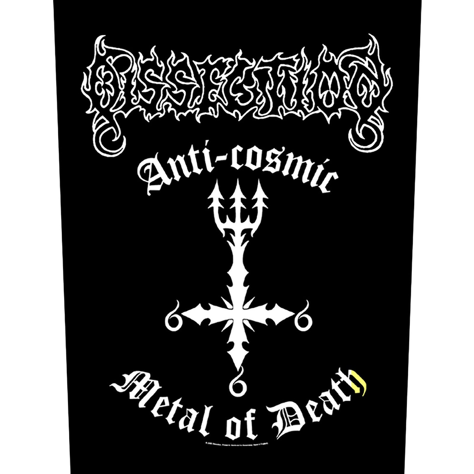 DISSECTION: Anti-Cosmic Metal Of Death Back Patch (ryggmärke)