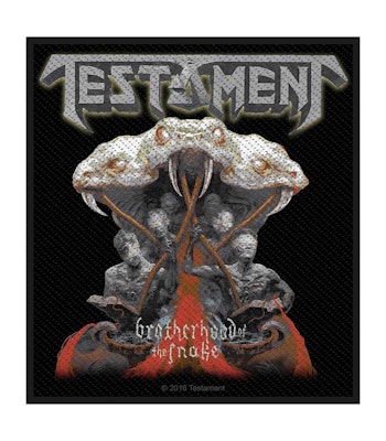 TESTAMENT: Brotherhood Of The Snake Standard Patch (tygmärke)