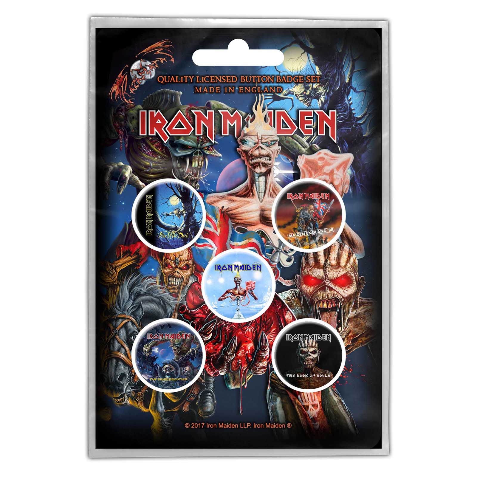IRON MAIDEN: Later Albums Button Badge Pack