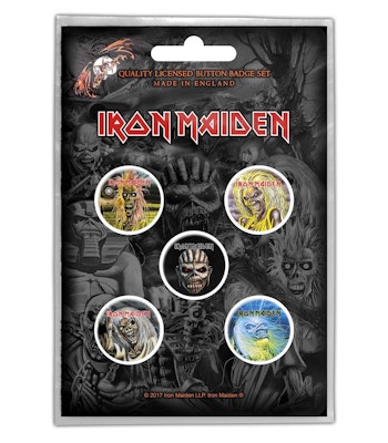 IRON MAIDEN: The Faces Of Eddie Button Badge Pack