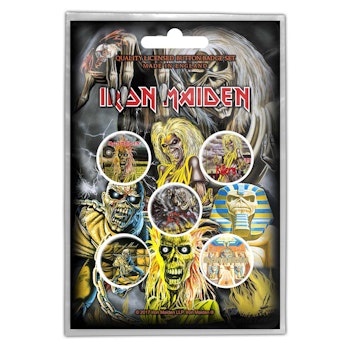 IRON MAIDEN: Early Albums Button Badge Pack