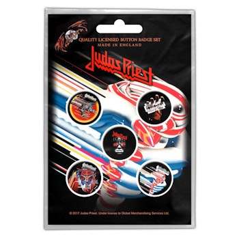 JUDAS PRIEST: Turbo Button Badge Pack