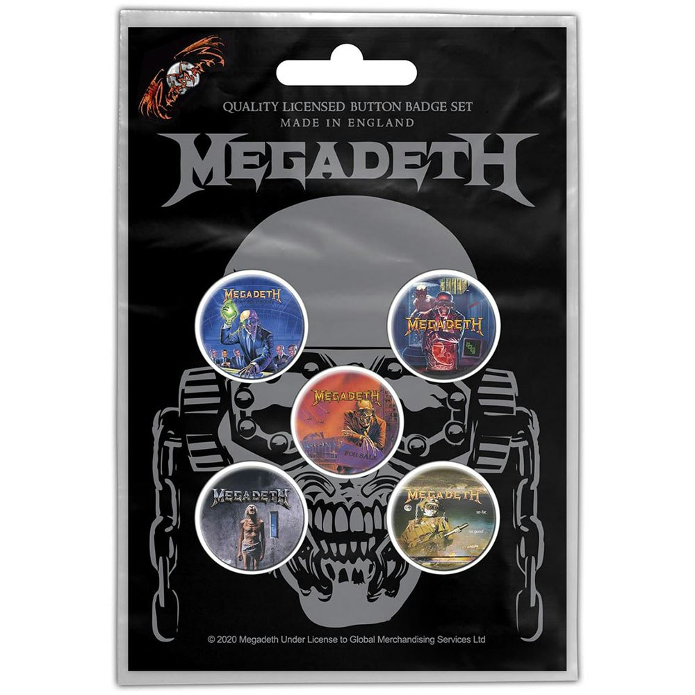 MEGADETH: Vic Rattlehead Button Badge Pack