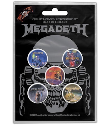 MEGADETH: Vic Rattlehead Button Badge Pack