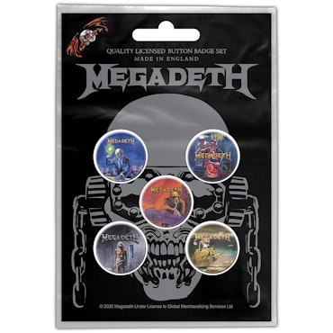 MEGADETH: Vic Rattlehead Button Badge Pack