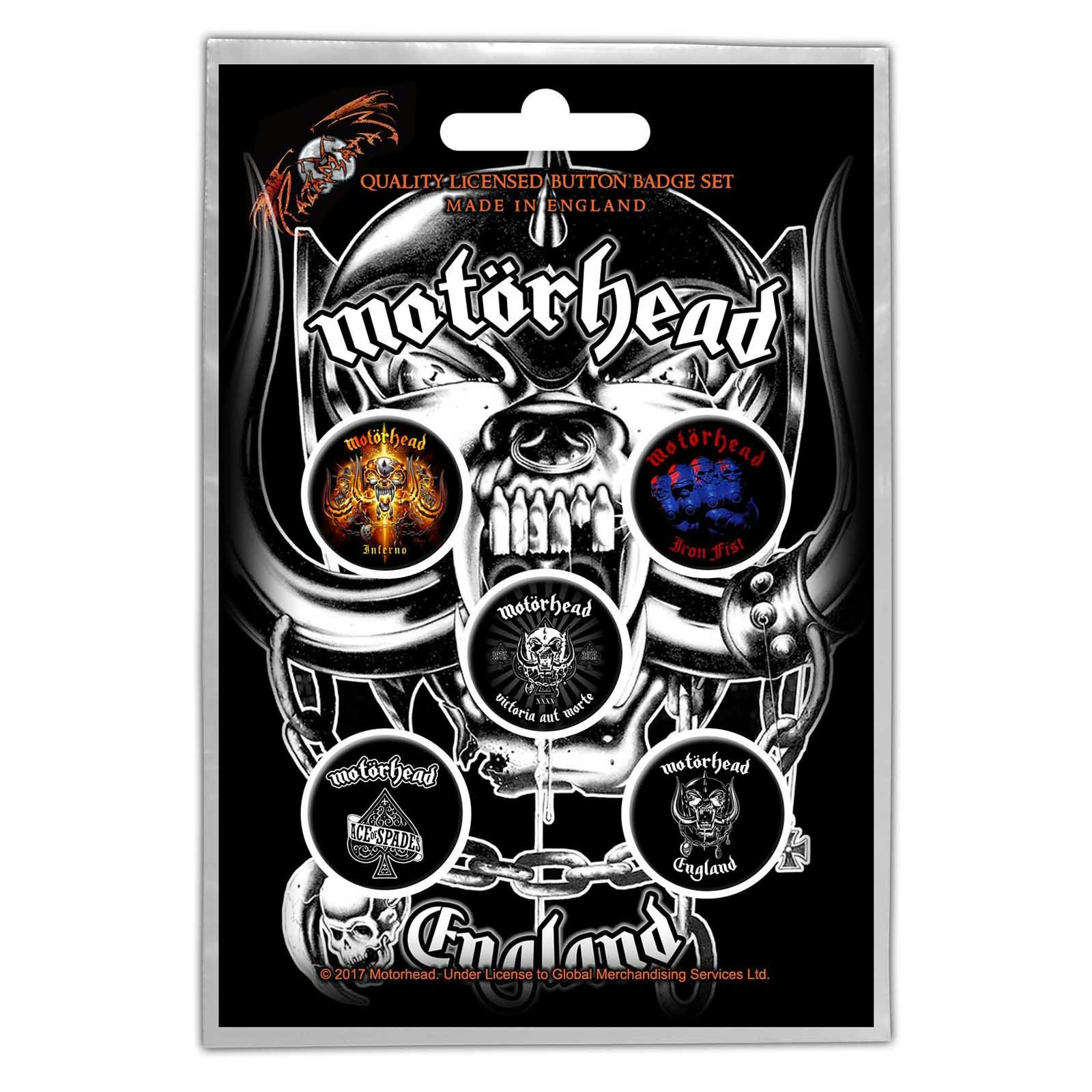 MOTÖRHEAD: England Button Badge Pack