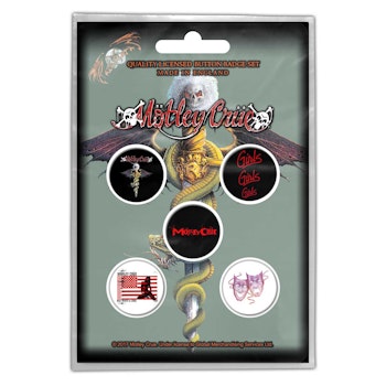 MÖTLEY CRUE: Dr Feelgood Button Badge Pack