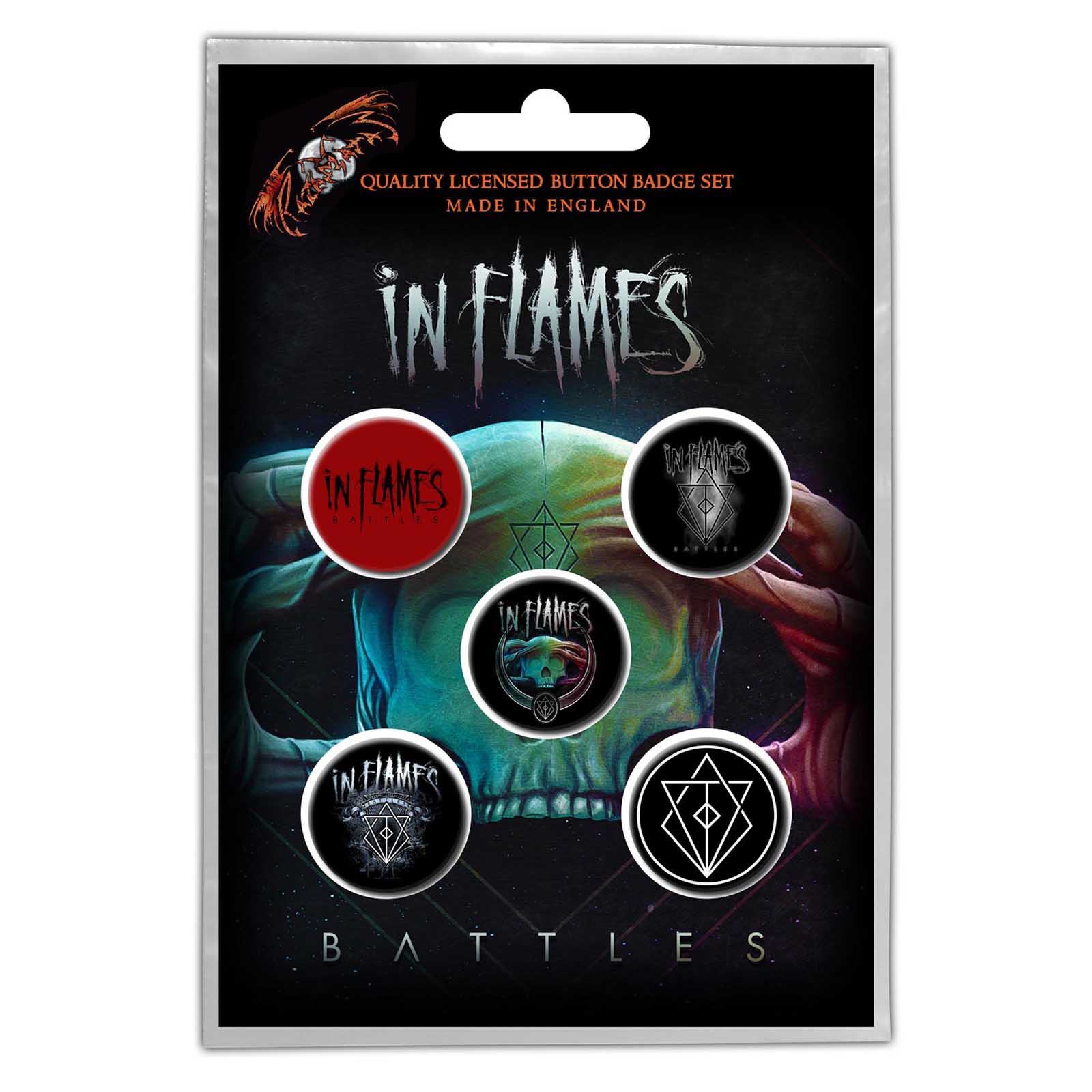 IN FLAMES: Battles Button Badge Pack