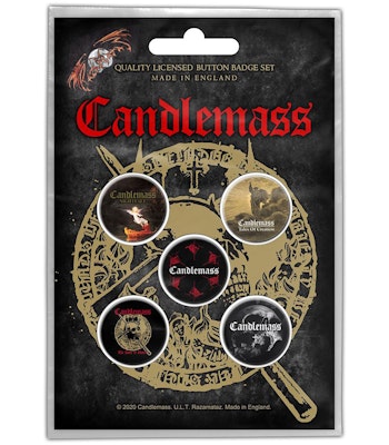 CANDLEMASS: The Door To Doom Button Badge Pack