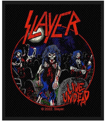 SLAYER: Live Undead Standard Patch (tygmärke)