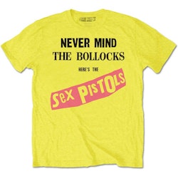 SEX PISTOLS: Never Mind The Bollocks Original Album T-shirt (yellow)