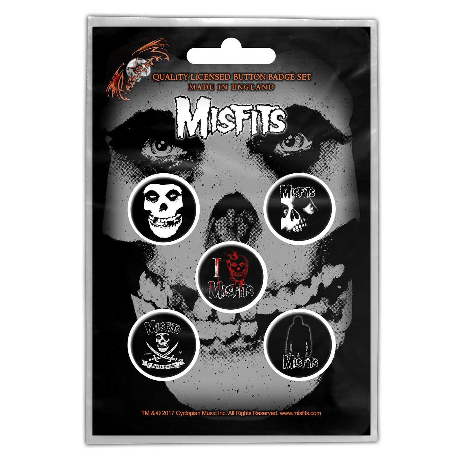 MISFITS: Skull Button Badge Pack