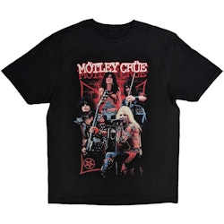 MÖTLEY CRUE: Live Montage Red T-shirt (black)