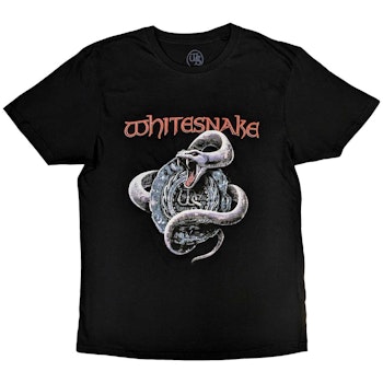 WHITESNAKE: Silver Snake T-shirt (black)