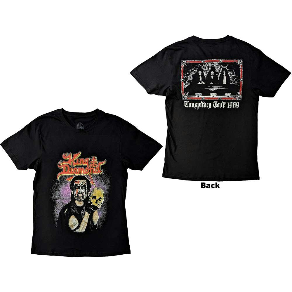 KING DIAMOND: Conspiracy Tour (back print) T-shirt (black)