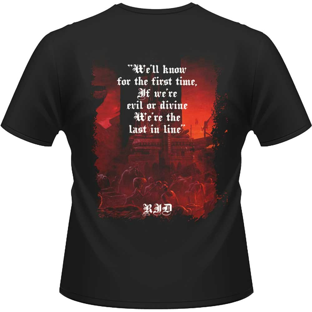 DIO: The Last In Line Lyrics (Back Print) T-shirt (black)