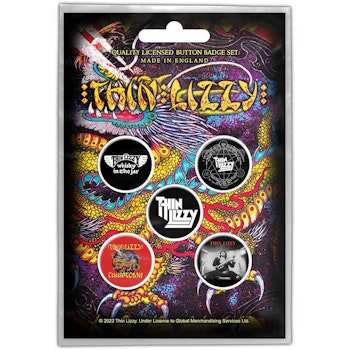 THIN LIZZY: Chinatown Button Badge Pack