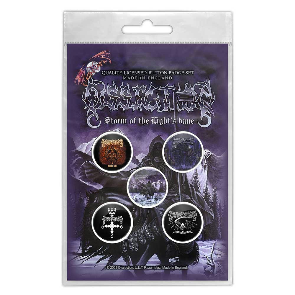 DISSECTION: Storm Of The Lights Bane Button Badge Pack