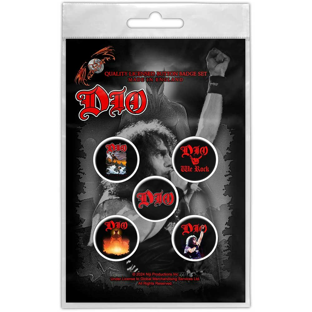 DIO: We Rock Button Badge Pack